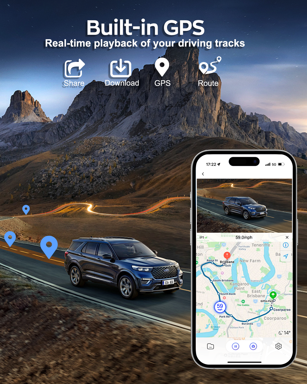 DRIVEYE D7 PRO 4-Channel Dash Cam with Upgraded ADAS