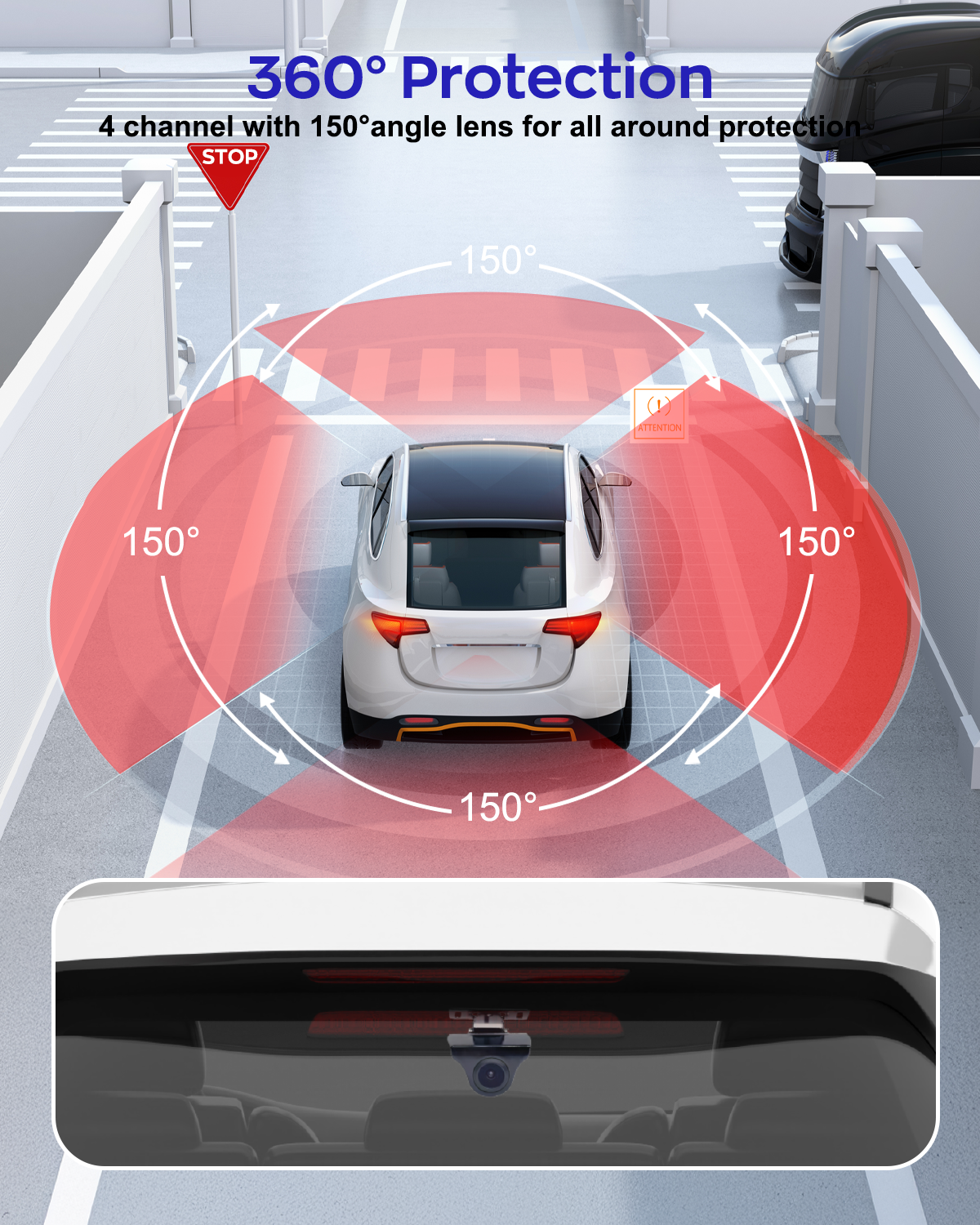 DRIVEYE D7 PRO 4-Channel Dash Cam with Upgraded ADAS