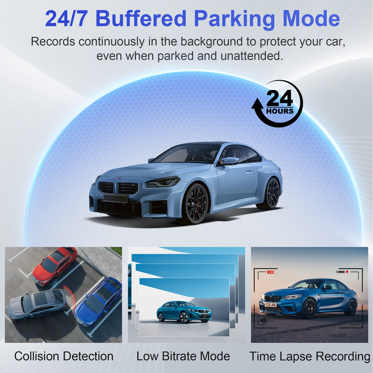 DRIVEYE D9 5-Channel Dash Cam with Baby Car Monitor