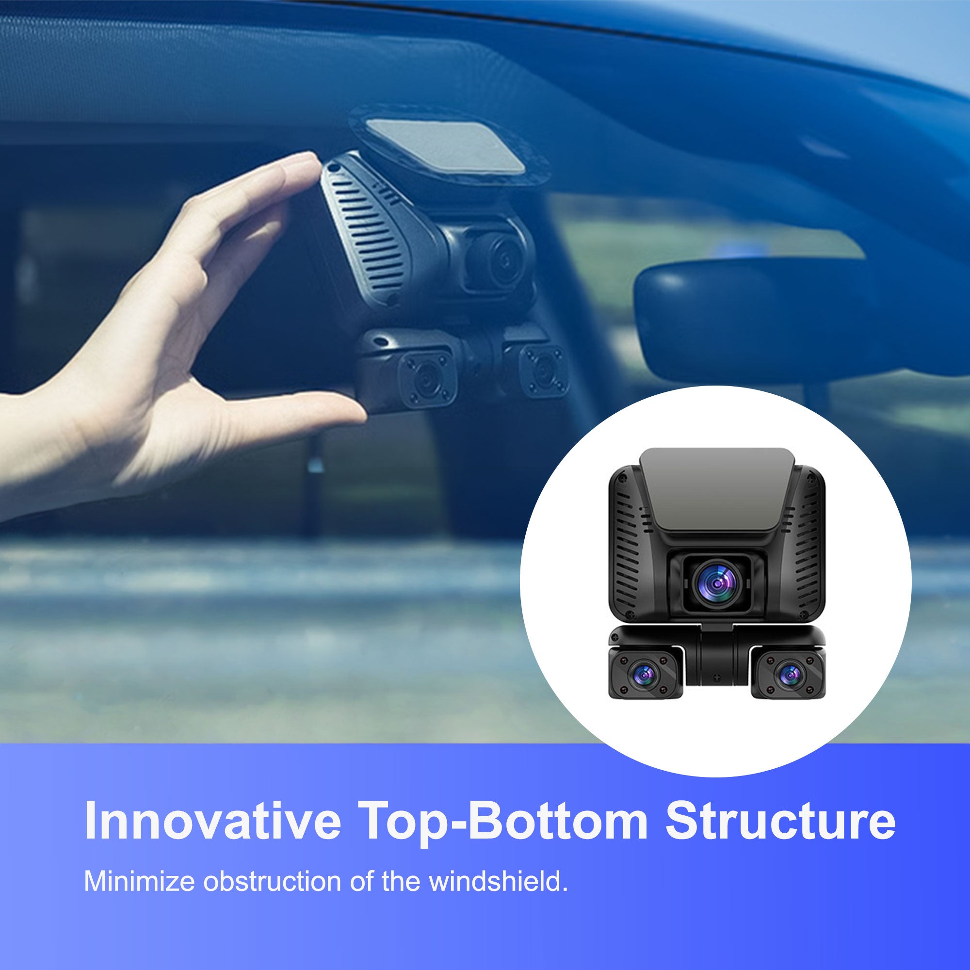 DRIVEYE D9 5-Channel Dash Cam with Baby Car Seat Monitor