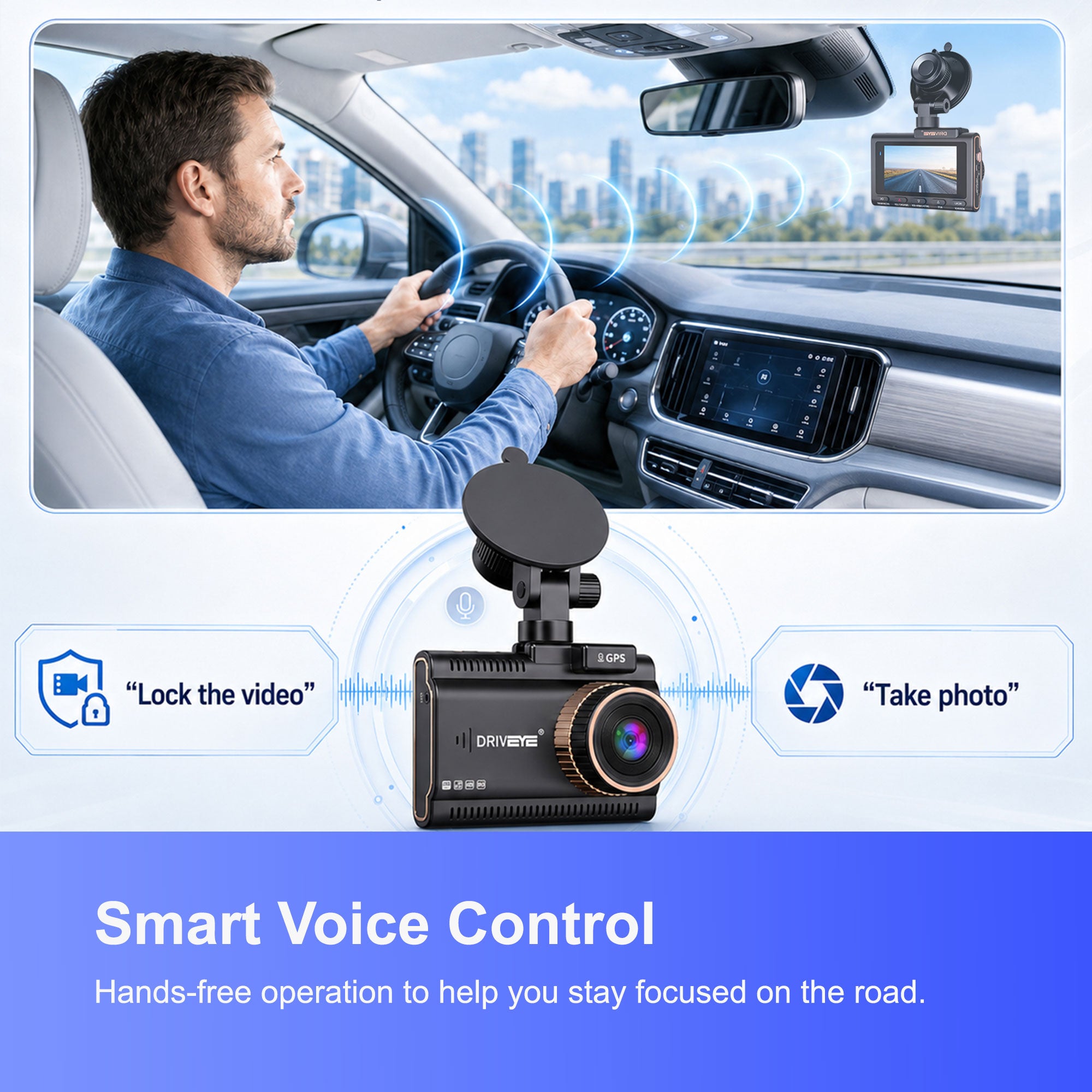 DRIVEYE D22 Dual-Channel Dash Cam